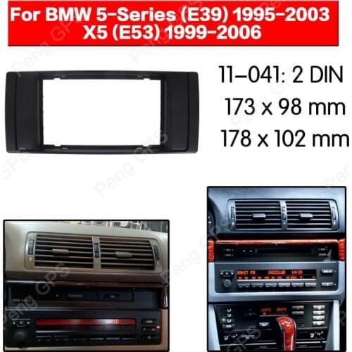 Car Radio Fitting installation fascia For BMW 5-Series (E39) 1995-2003 X5 (E53) 1999-2006 Frame Fascias Panel Facia Dash Bezel