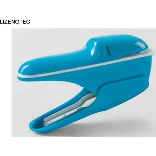 Free Shipping LIZENGTEC Hot Selling New Design No Need Staple Binding Stapler Machine For School Office Factory Supplies