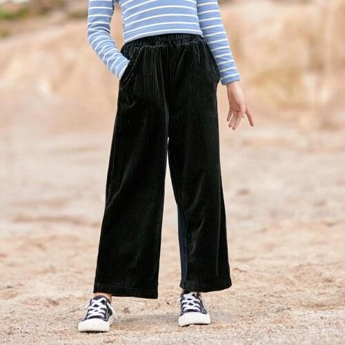 4 To 16 Years Kids and Teen Girls Wide-Leg Pants 2021 Spring New Children Straight Trousers Fashion Casaul, #9362
