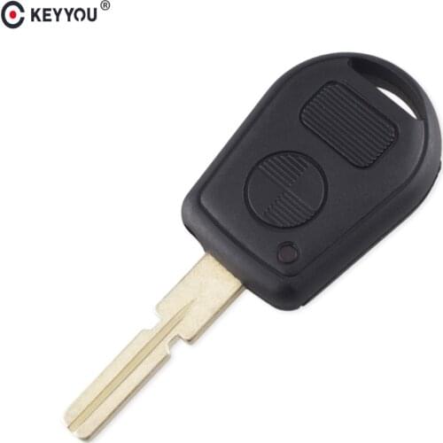 KEYYOU 10Pcs/Lot 2 Buttons Remote Fob Case Replacement Car Key Shell Fob Case Cover For BMW E31 E32 E34 E36 E38 E39 E46 Z3