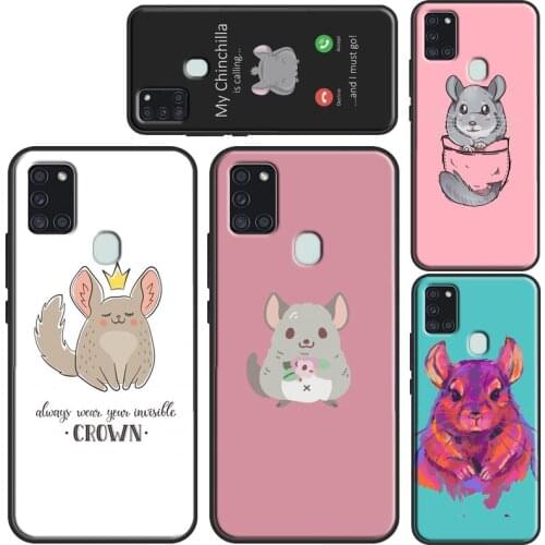 Cartoon Chinchilla Phone Case For Samsung A52 A72 A32 A12 A31 A51 A71 A20e A21S A02 A10 A20 A30 A40 A50 A70