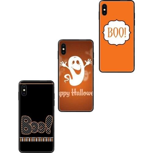 For Galaxy Note 4 8 9 10 20 Plus Pro J6 J7 J8 M30s M80s Ultra 2016 2017 2018 Minimalist Boo Hipster Black Soft Painted Cover