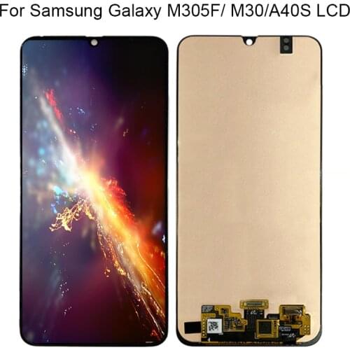 For Samsung Galaxy M30 M305F LCD Display With Touch Screen Replacement For Samsung M305F/DS A40s M30 LCD Digitizer Assembly