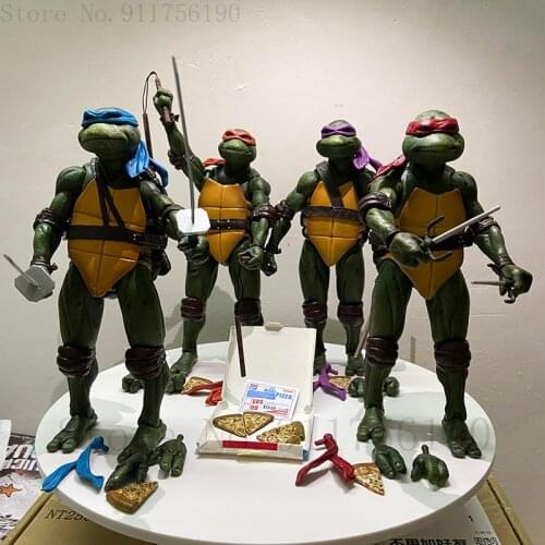 Turtles NECA Action Figure Raphael Leonardo Michelangelo Donatello Classic Movie 1990s Film Shredder Krang Figurine Movable Toy