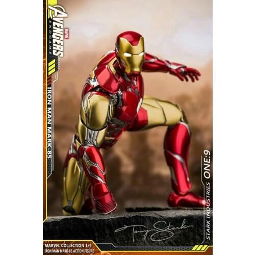 Marvel Avengers Ironman MK85 Articulated 1/9 Action Figures Toys with LED