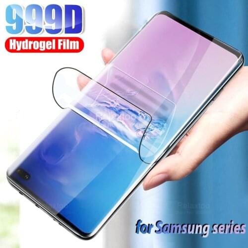 1/2pcs Screen Hydrogel Film On The For Samsung S10 Lite E S8 S9 S10 PLus Protective Soft Film For Samsung Note 8 9 No Glass
