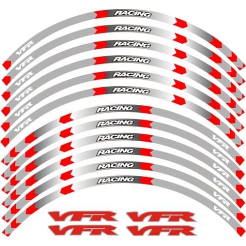 Racing Personality Motorcycle Accessories Wheel Hub Decals Reflective Stickers Outer Rim For Honda VFR VFR750 VFR800 VFR1200