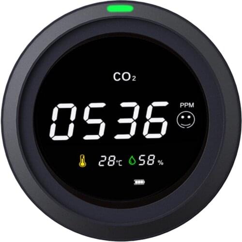Intelligent CO2 Detector Carbon Dioxide Temperature Humidity Air Quality Tester Detector Multipurpose Tool CO2 Meter