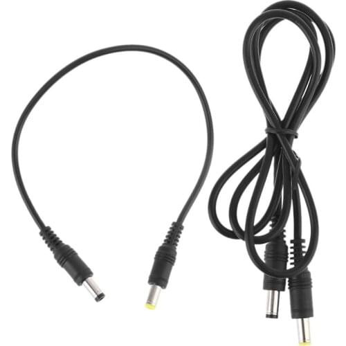 DC Power Plug 5.5x2.1mm Male To 5.5x2.5mm Male Cable For LED CCTV Camera Laptop