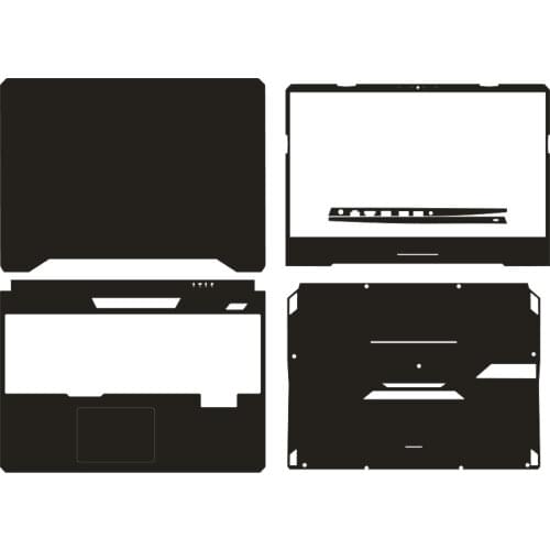 KH Carbon fiber Crocodile Snake Leather Laptop Sticker Skin Cover Protector for ASUS tuf fx505dt 15.6"