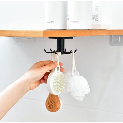 Kitchen Hook Organizer Bathroom Hanger Wall Dish Drying Rack Holder For Lid Cooking Accessories Cupboard Storage Cabinet Shelf