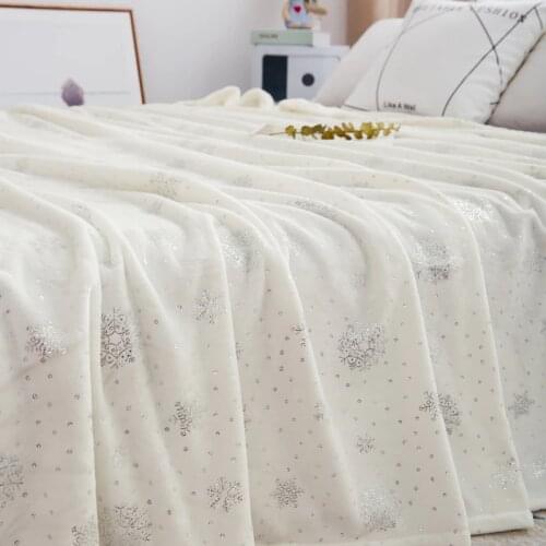 Soft Thick Warm Flannel Blankets For Beds King Size Home Decorative Bed Linens 230*250CM Bedspread Plaid Blankets