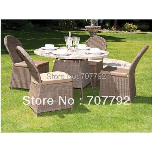 NEW!4 Seater Outdoor rattan dining Garden Furniture Set