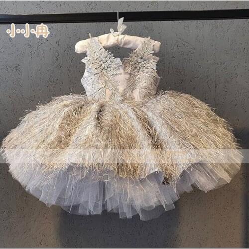 New Style Flower Girls Dress Baby Girls Birthday Party Dress Baby Girl Sleeveless Toddler Clothes Christmas Gown AG0526