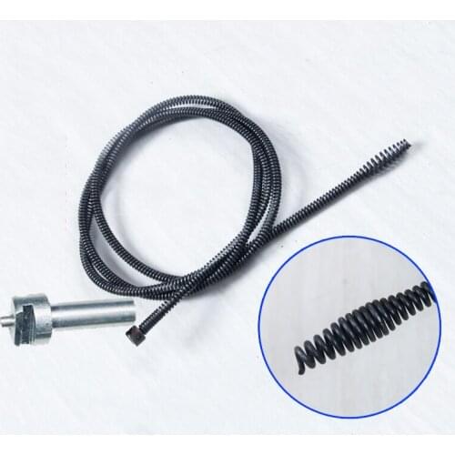Wholesale 2m Length Household Sewer Dredger Extension Compression Spring With Connector For Drain Pipe Dredger Cleaning Machine
