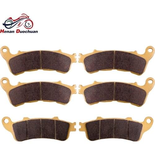 3pair Motorcycle Front Rear Brake Pads Disk Shoe For HONDA NT 700 VFR 800 XL 1000 ST 1300 NT700 VFR800 XL1000 ST1300 2004-2013