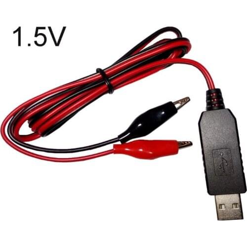 AA AAA Battery Eliminator USB 5V to 1.5V/3V/4.5V Step-down Cable for Clocks Toys