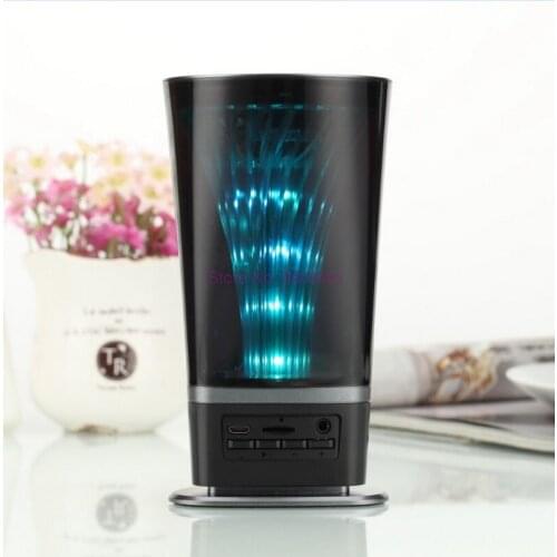 By dhl 10pcs LED Light Portable Bluetooth speakers Wireless Bluetooth Outdoor stereo Speaker Bass Handfree microphone FM AUX