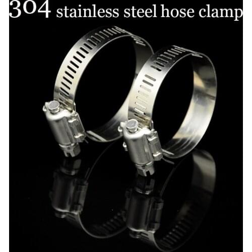 304 Stainless Steel Adjustable Drive Hose Clamp Clip Hoop For Gas Tank Water Heater Oxygen Acetylene Fuel Line Household Faucet