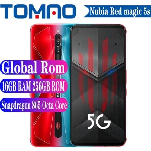 Global rom Nubia Red Magic 5G Gaming SmartPhone 8G 12G 16G RAM 128G 256G ROM Snapdragon 865 144Hz 64MP 4500mah 55W QUICK Charger
