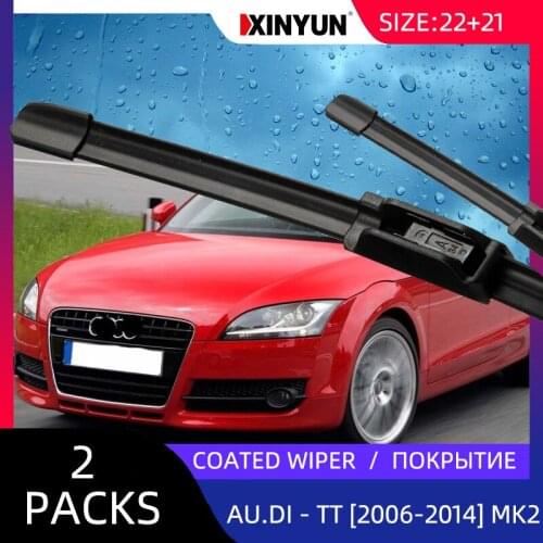 Wiper LHD Front Coated Wiper Blades For For Audi TT MK2 2006 - 2014 8j3 8j9 Windshield Windscreen Front Window 21"+21"