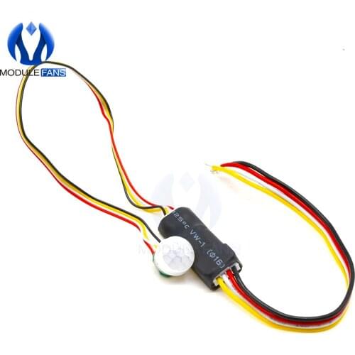DC 5V-24V 12W LED PIR Infrared Motion Sensor Mini Closet Sensor Detector Switch Detection Automatic Lighting Switch