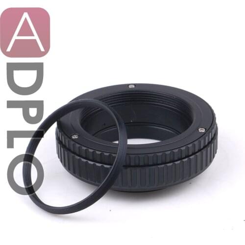 M39 Lens to M42 Camera Adjustable Focusing Helicoid Ring Adapter 25-55mm Macro Extension Tube M39-M42