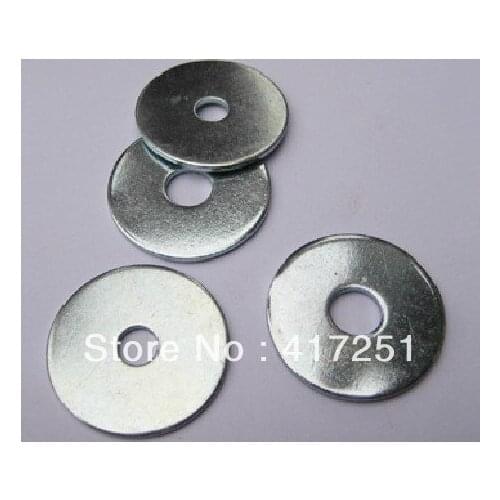 Pack of 100 Zinc Plated Steel Metric Flat Fender Washers