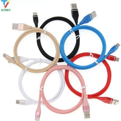 100pcs/lot Braided Meteor Fabric Cloth USB Data Cable Type-c Micro Usb 5pin 8pin Data Cable for Xiaomi Samsung Iphone HTC cheap