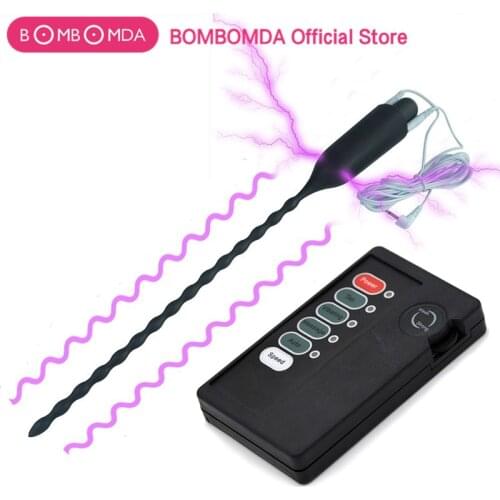 Electric Shock Urethral Vibrator Penis Plug Sex Toy for Men Vibrating Urethral Penis Insertion Urethra Sound Dilator Sex Toys