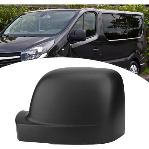 1pcs Rearview Mirror Cover Cap Carbon Black For For Renault Opel Vivaro Nissan Fiat Talento