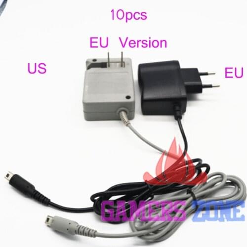 10pcs Travel Charger Adapter AC Power Plug EU for Nintendo 3DS DSi NDSi XL DSi LL EU Version