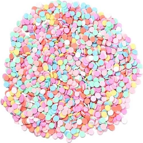 100g/Pack Fake Sprinkles Charms Filler Mix Color DIY Crafts Tiny Clay Sprinkles Fake Candy Chocolate Cake Dessert Mud Particles