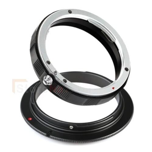 2 IN 1 Rear Lens Protection Ring 58mm Macro Reverse Ring Adapter For EF Mount