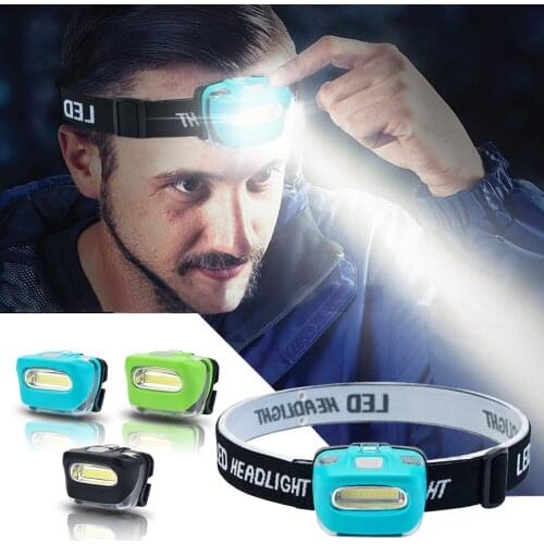 2021 Super Light Cob Led Camping Hiking Mini Headlamp Head Flashlight 3 Modes Outdoor Headlamp Outdoor Camping/fishing