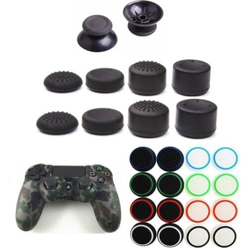 PS4 Controller Accessories 8pc Enhanced Analog Thumb Stick Grip Cap Skin+2pc 3D Joystick cap+Led Light sticker+16pc 3D Cap Cover