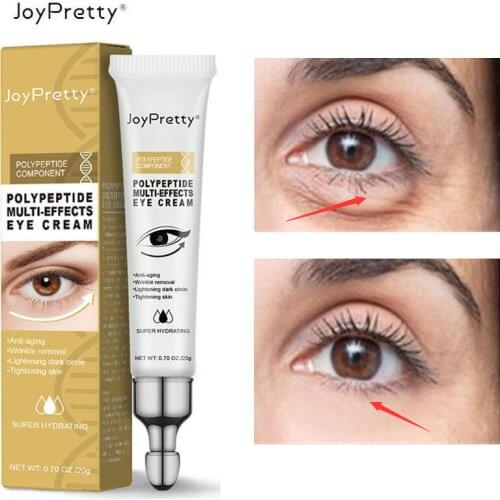 JoyPretty Polypeptide Wrinkie Removal Eye Cream Lighten Dark Circles Anti-Aging Remove Eye Bags Nourishing Eye Serum Skin Care