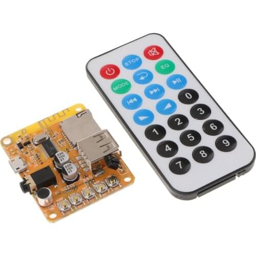 Bluetooth TF Card Decoder Audio Receiver FM Radio Board w/Remote Control