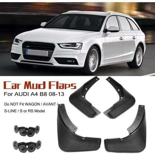 Car Mud Flaps For Audi A4 B8 Sedan Saloon 2008 2009 2010 2011 2012 2013 2014 2015 Fender Mudguards Splash Guards Mudflap