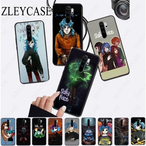 Sally Face Game black Soft Shell Phone Case for redmi note8pro note7 note5 note6pro 7 7A 8 8A Note8T note9s note9pro Coque Shell