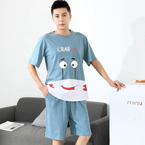 Big Kids 12 To 18 Years Summer T-shirts With Shorts Clothing Set For Teenager Boys Cotton Cute Cartoon Sport Outfits Students