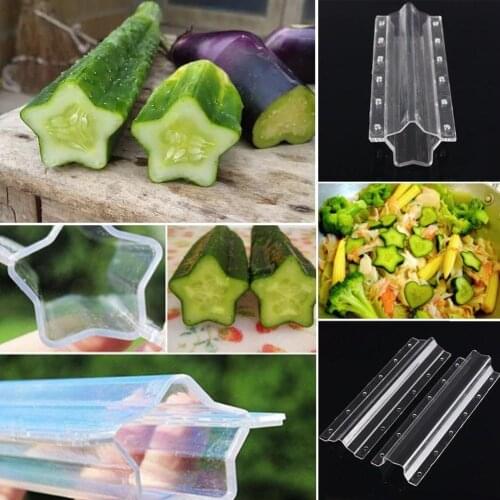 Cucumber Styling Growth Mold Plastic Heart Shaped Five-pointed Molds Garden Vegetable Fruit Growing Transparent Star Mold