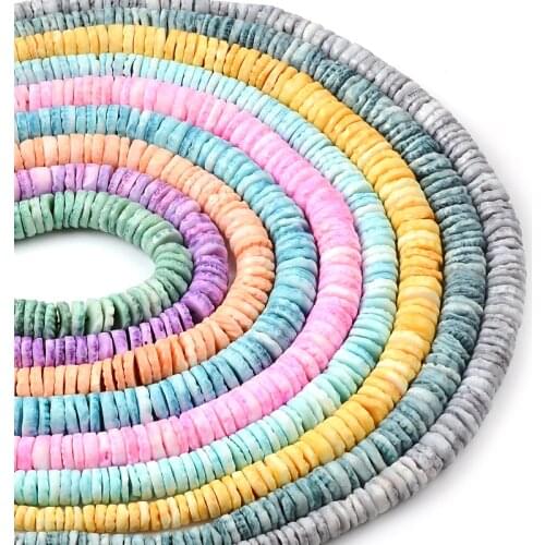 4~8mm Gradient Size Colored Shell Beads Irregular Chips Spacer Handmade Crafts Beads For Jewellery Making Diy Bracelet Necklace
