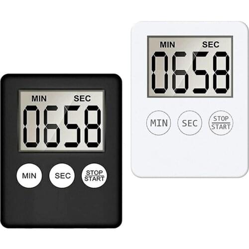 HOT 2Pcs Digital Kitchen Timer With Alarm Reminder Function,Short-Term Timer,Egg Timer,Kitchen Clock,For Cooking,Learning,Et