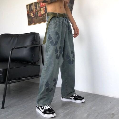 ICCLEK Men's Wide Leg Jeans