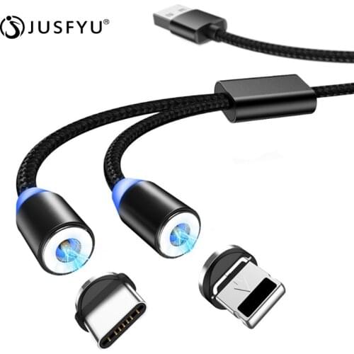 Magnetic Cable Fast Charging Micro USB Type C Cable For iPhone 11 X Samsung USB C Magnet Charger Microusb Mobile Phone Wire Cord