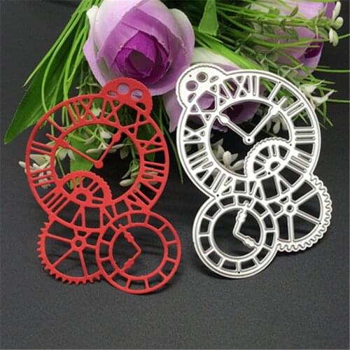 Clock Time Axis Metal stencil mold Cutting Dies decoration scrapbook die cuts Album Paper Craft Embossing DIY Card Crafts