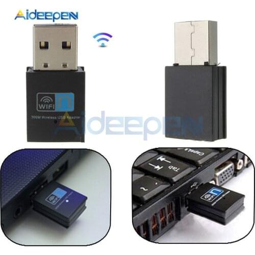 300Mbps Mini USB RTL8192 Wifi Wireless Adapter LAN Antenna Network Adapter 802.11 B/G/N LAN Dongle For Computer 24-2.4835GHz