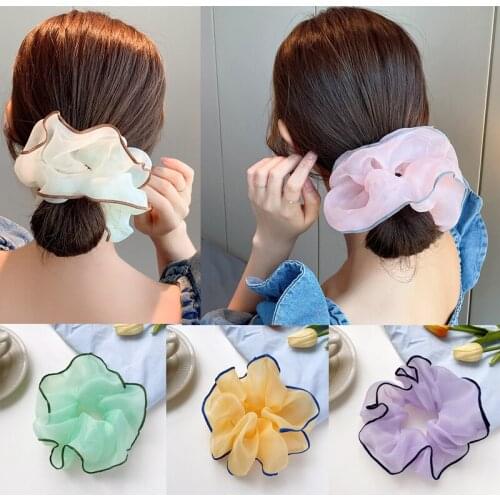 Fashion Simplicity Hairband Korean Style Scrunchies Headband For Women Girls.Hair Accessories Girls Elastic Hairband Hair Gum
