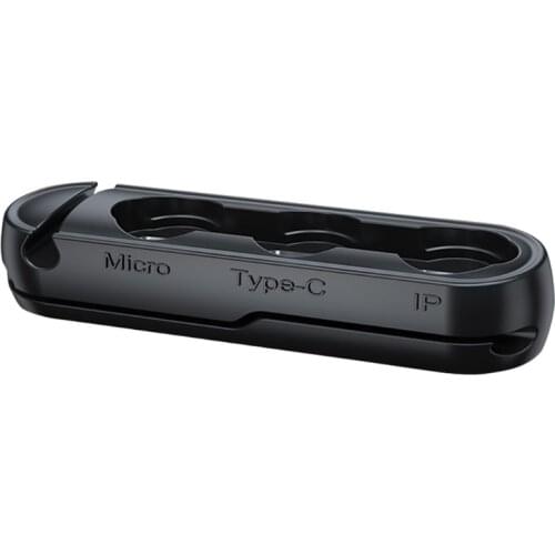 2021 New Cable Management Black Environmentally Friendly Silicone Cable Organization Magnetic Cable Plug Protective Sleeve